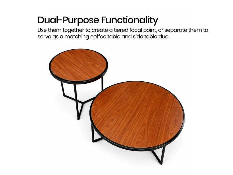 Erica Engineered Wood Nested Table